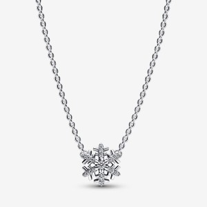Pandora Sparkling Snowflake Stud Earrings Sterling silver | 29574-XMNZ