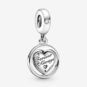 Pandora Spinning Forever & Always Soulmate Charms Sterling silver | 04592-ZQDY
