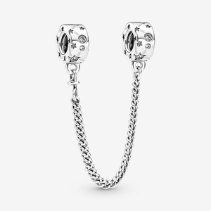 Pandora Stars & Galaxy Safety Chains Sterling silver | 15238-UHDN