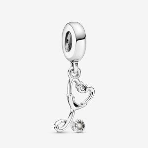 Pandora Stethoscope Dangle Charms Sterling silver | 49023-VYWH