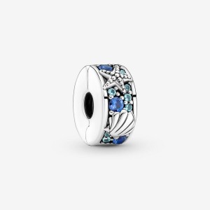 Pandora Tropical Starfish & Shell Clip Clips Sterling silver | 50613-PWKA