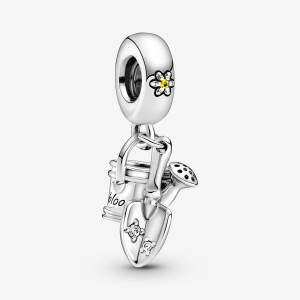 Pandora Watering Can & Trowel Dangle Charms Sterling silver | 97162-JINS