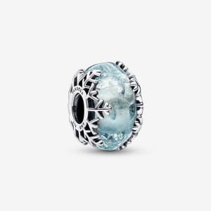 Pandora Winter Blue Snowflake Murano Charms Sterling silver | 23681-IKPA