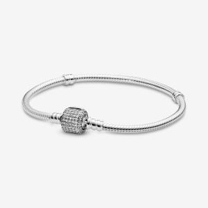 Pandora with Signature Clasp Charm Holders Sterling silver | 24053-LXYI