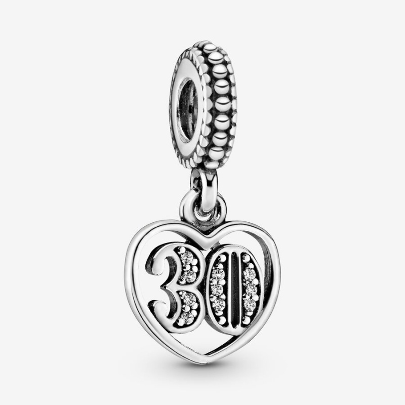 Pandora 30th Celebration Dangle Charms Sterling silver | 26847-UTCM