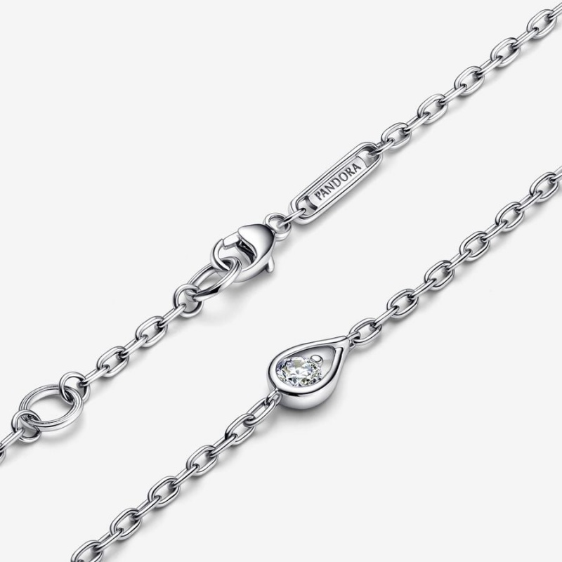Pandora Brilliance 0.15 ct tw Lab-Created Diamond Bracelets Sterling silver | 63578-VNWD