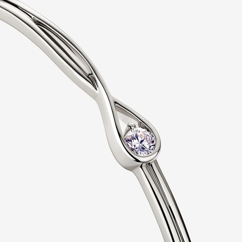 Pandora Brilliance 0.25 ct tw Lab-Created Diamond Necklaces Sterling silver | 31765-VYFT