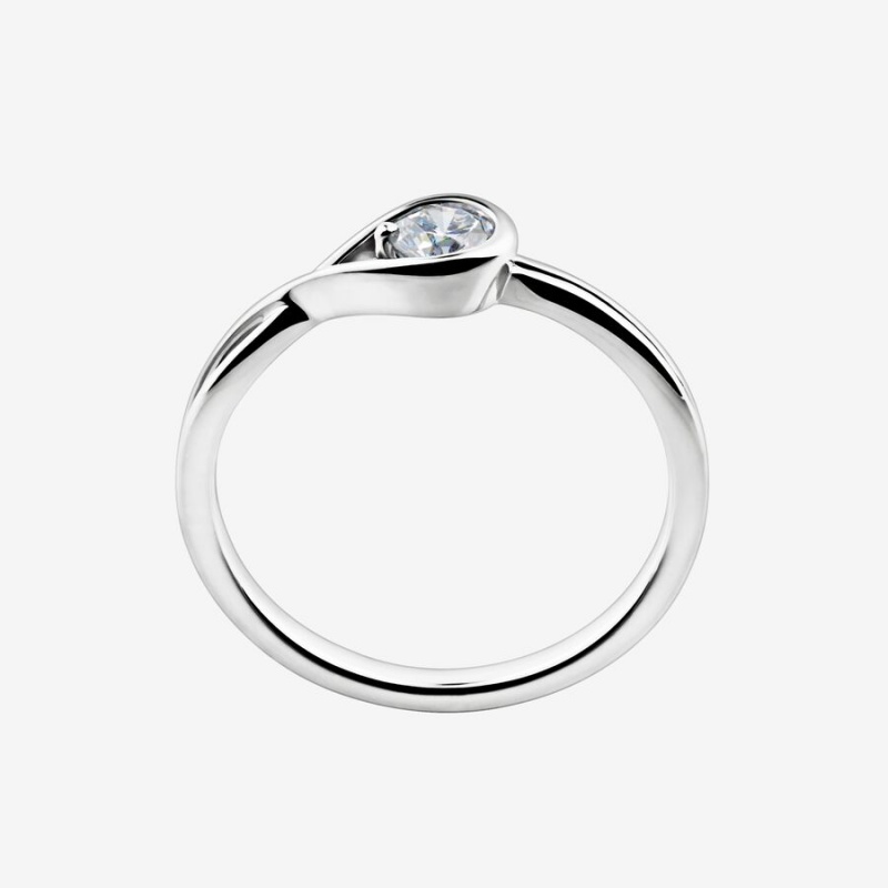 Pandora Brilliance 0.25 ct tw Lab-Created Diamond Rings Sterling silver | 70986-NIKP
