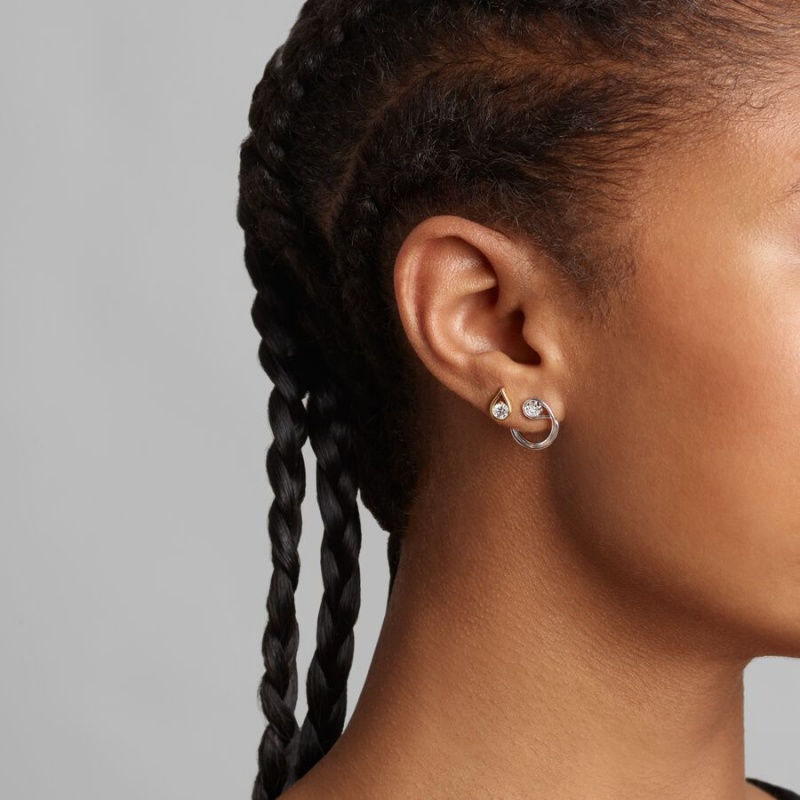 Pandora Brilliance 0.50 ct tw Earrings Gold | 58901-FMAP
