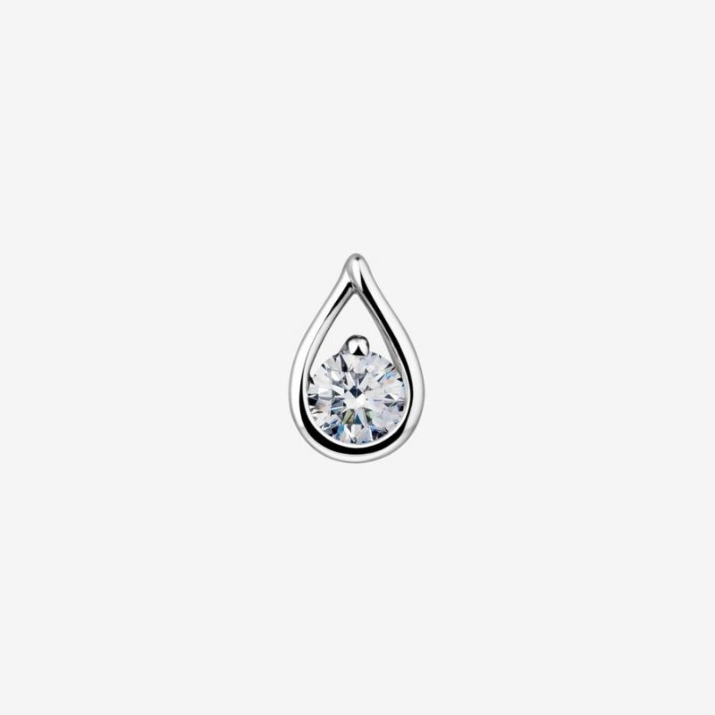Pandora Brilliance 0.50 ct tw Lab-Created Diamond Necklaces White gold | 87401-BHGY