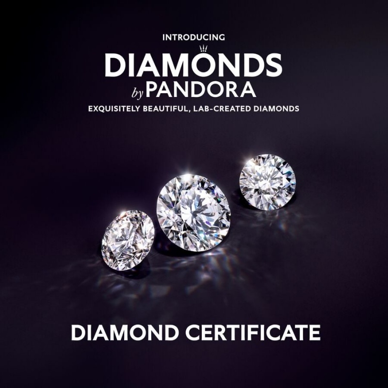 Pandora Brilliance 0.50 ct tw Lab-Created Diamond Necklaces Sterling silver | 23517-XVNK