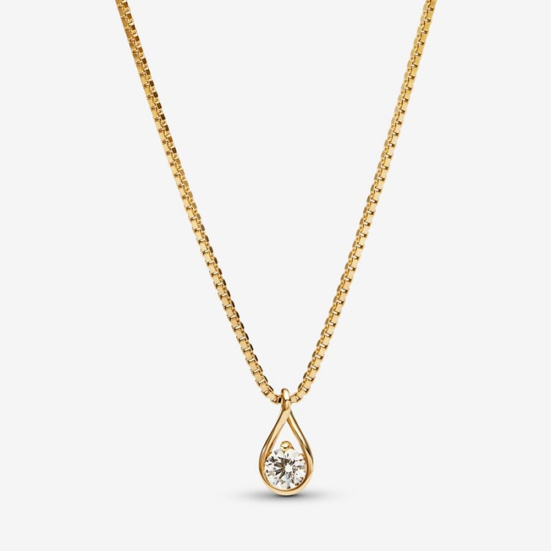 Pandora Brilliance 0.75 ct tw 14k Necklace & Earring Sets Multicolor | 25307-HGZY