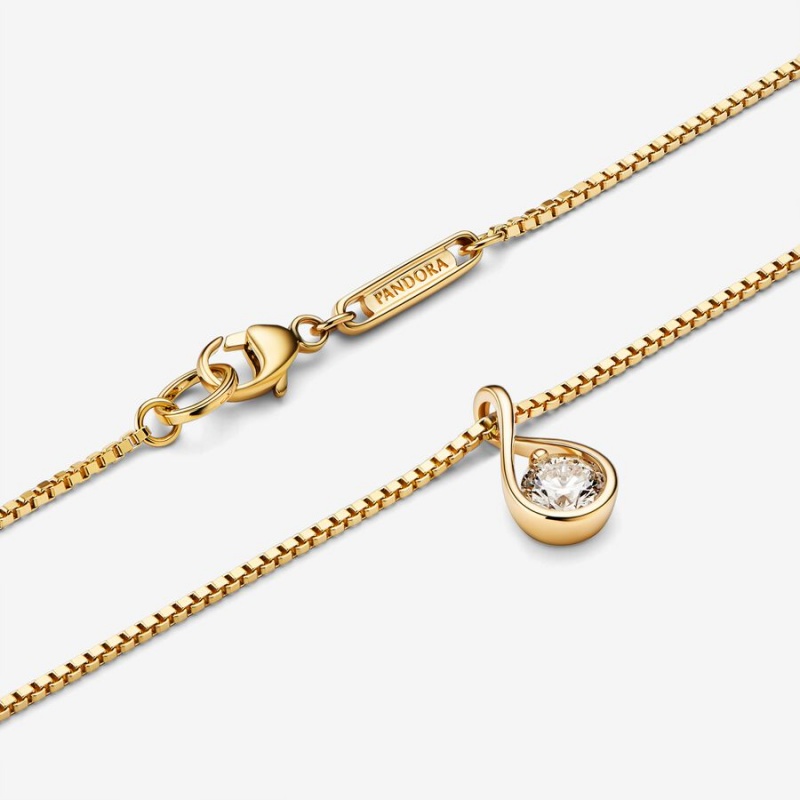 Pandora Brilliance 0.75 ct tw 14k Necklace & Earring Sets Multicolor | 25307-HGZY