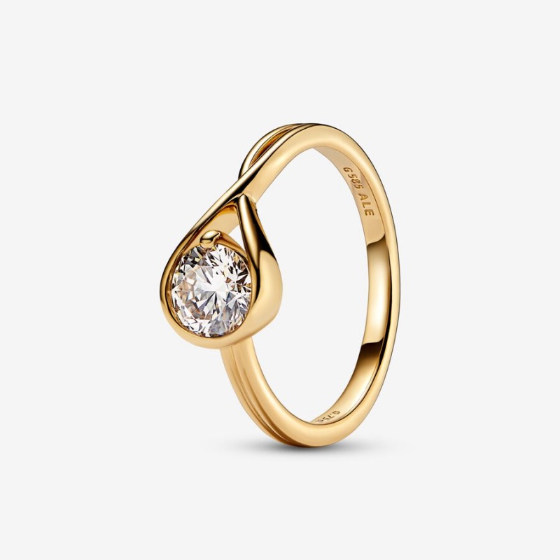 Pandora Brilliance 0.75 ct tw Lab-Created Diamond Rings Gold | 73091-KEBU