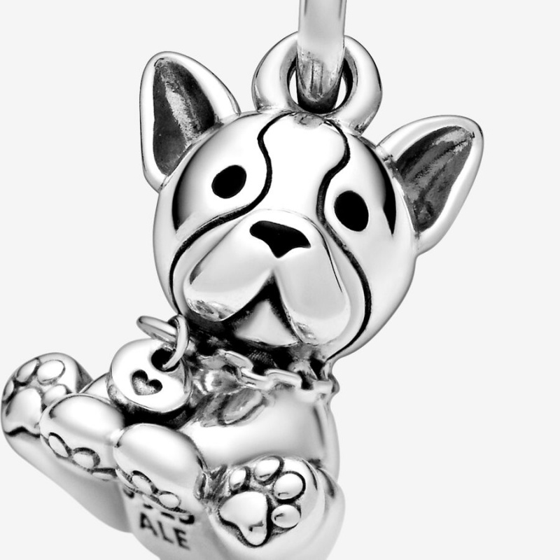 Pandora Bulldog Puppy Dangle Charms Sterling silver | 13048-SPMC