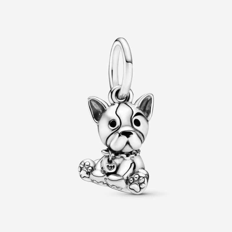Pandora Bulldog Puppy Dangle Charms Sterling silver | 13048-SPMC