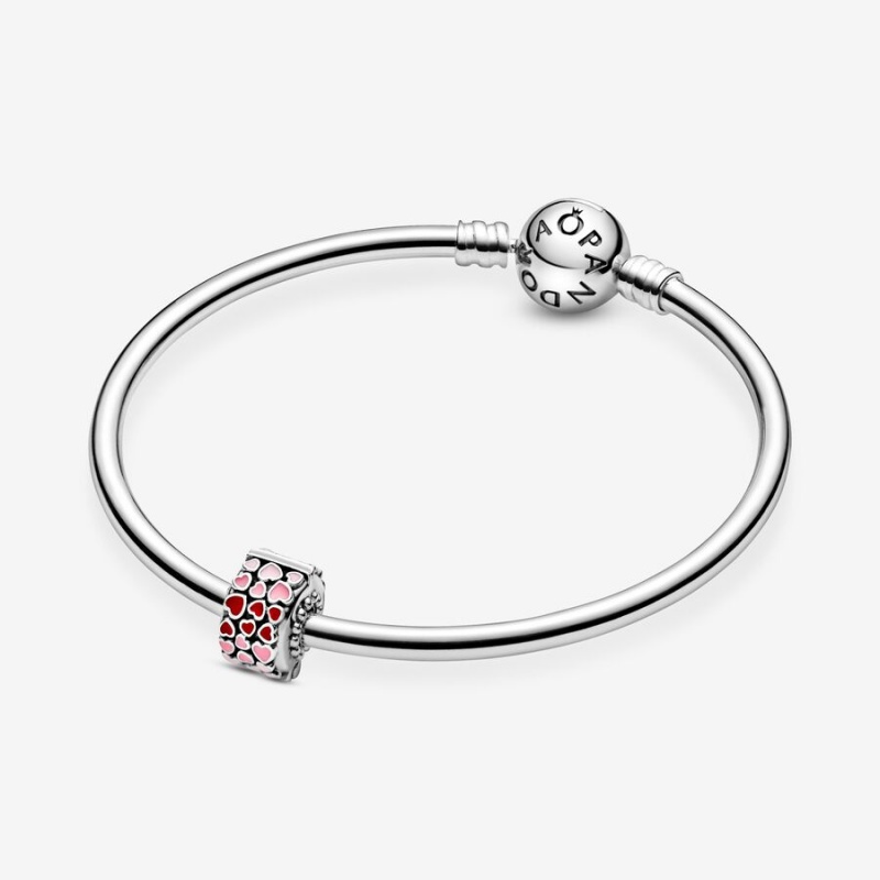 Pandora Burst of Love Clip with Mixed Enamel Clips Sterling silver | 41689-QLPO