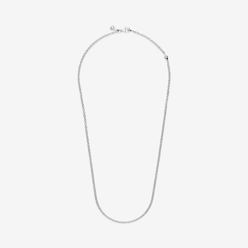 Pandora Cable Chain Necklaces Sterling silver | 82364-VMLC