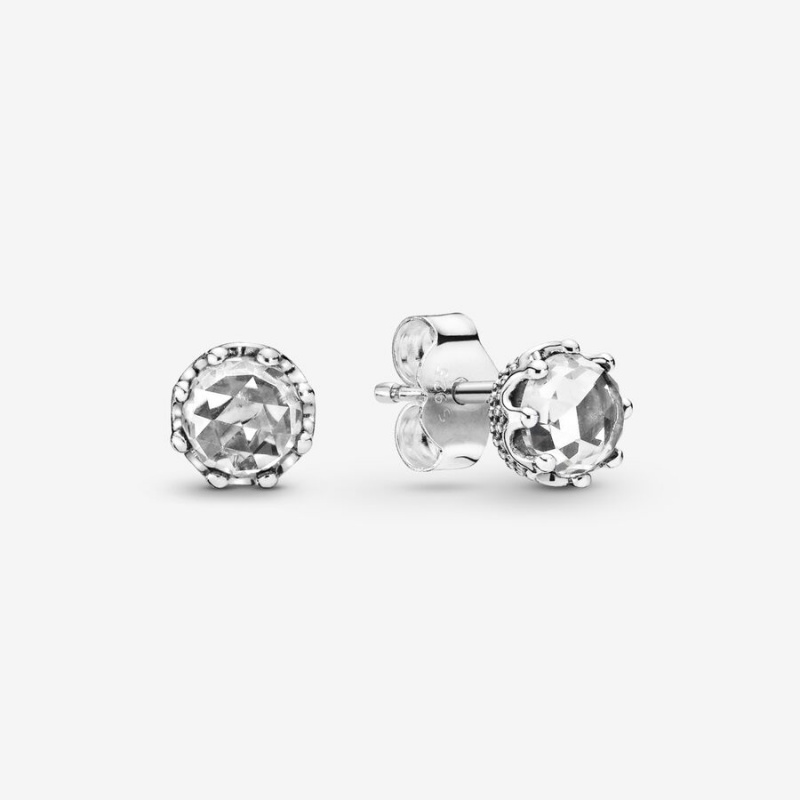 Pandora Clear Sparkling Crown Halo & Solitaire Rings Sterling silver | 95842-XVYN