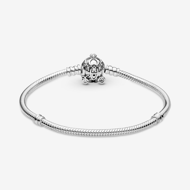 Pandora Disney Cinderella Pumpkin Coach Clasp Moments Charm Bracelets Sterling silver | 08372-RJLX