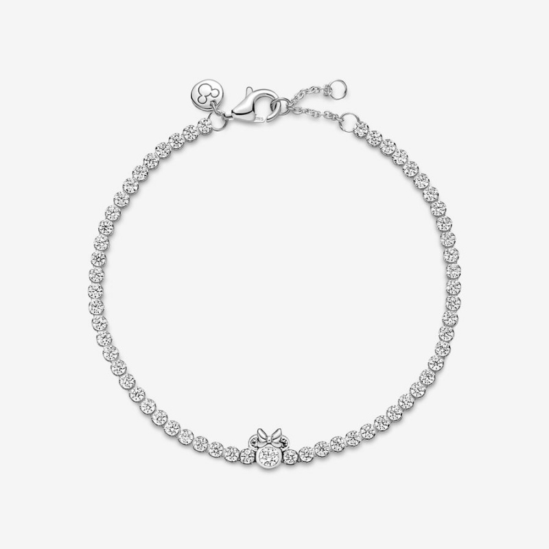Pandora Disney Minnie Mouse Tennis Chain Bracelets Sterling silver | 61857-MYRW