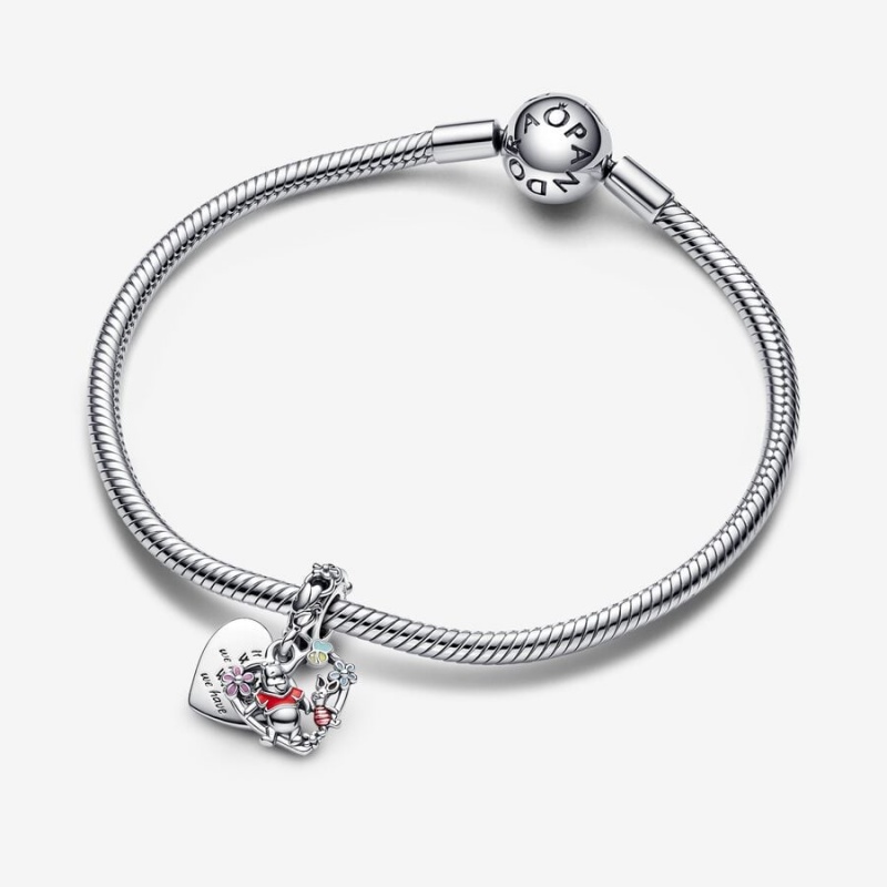 Pandora Disney Winnie the Pooh & Piglet Double Dangle Charms Sterling silver | 51943-SYNE