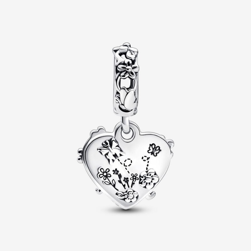 Pandora Disney Winnie the Pooh & Piglet Double Dangle Charms Sterling silver | 42315-CKYU