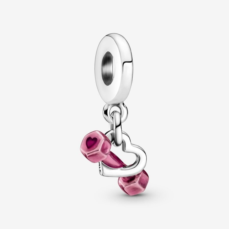 Pandora Dumbbell & Dangle Charms Sterling silver | 08795-HPZY