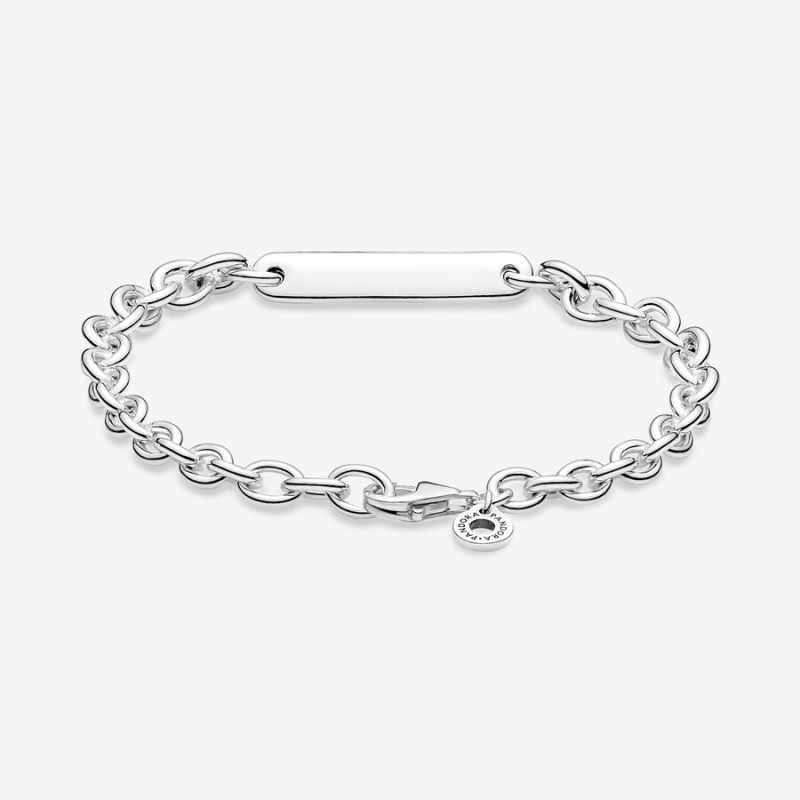 Pandora Engravable Bar Non-charm Bracelets Sterling silver | 76904-NTJA