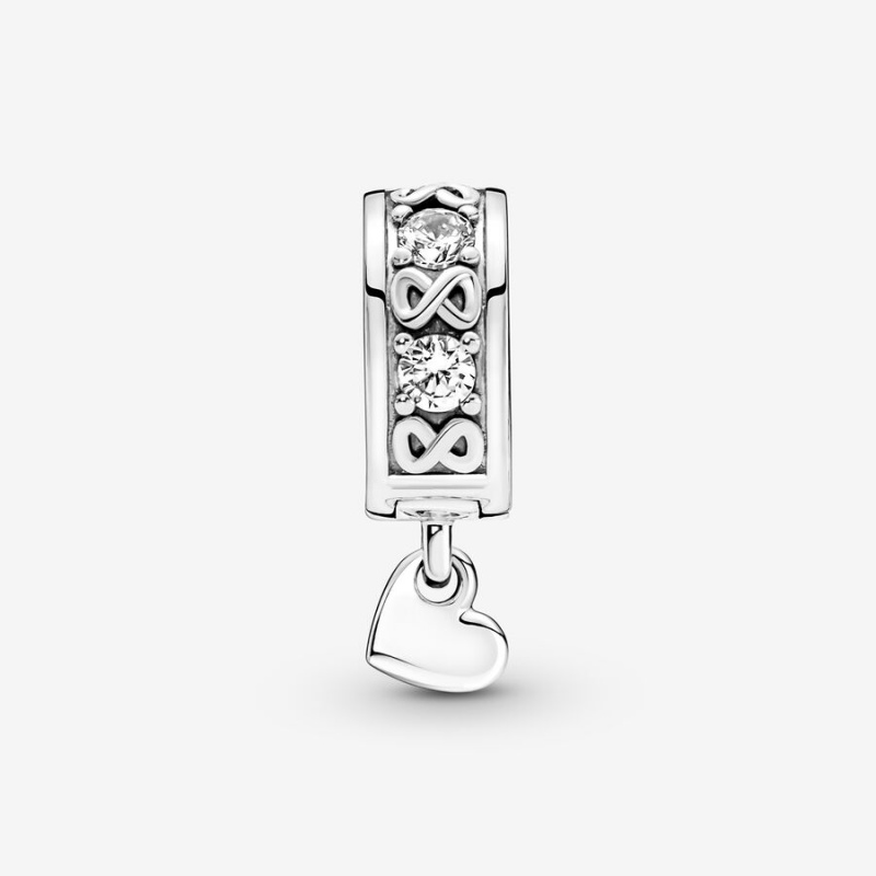 Pandora Family Always Pave Clip Clips Sterling silver | 28036-HMIN