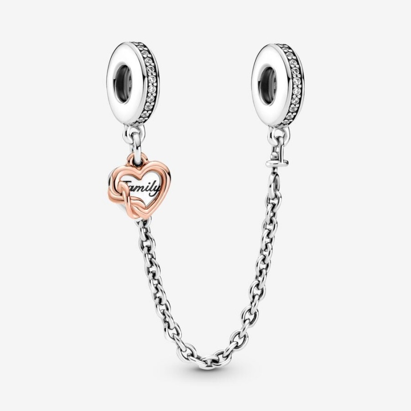 Pandora Family Safety Chains Two-tone | 53201-MYZR