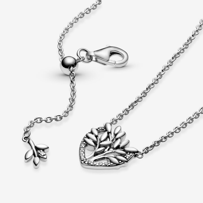 Pandora Family Tree Collier Pendant Necklaces Sterling silver | 48907-SRBT