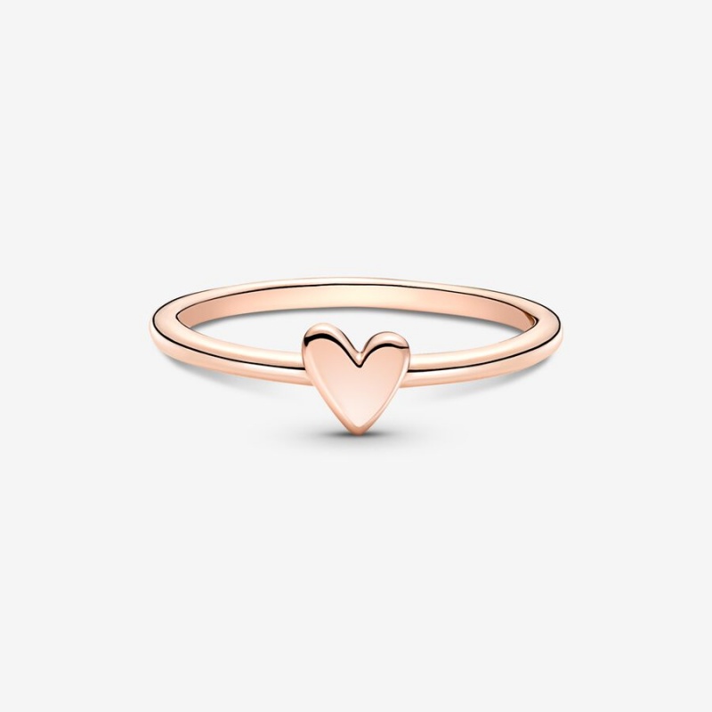 Pandora Freehand Heart & Promise Rings Rose gold plated | 35024-IJTD