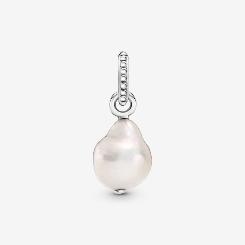 Pandora Freshwater Cultured Baroque Pearl Pendant Necklaces Sterling silver | 75234-CLNU
