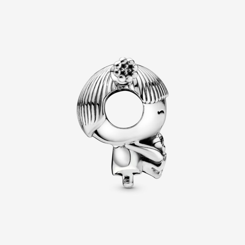 Pandora Girl with Pigtails Charms Sterling silver | 86402-JKFI