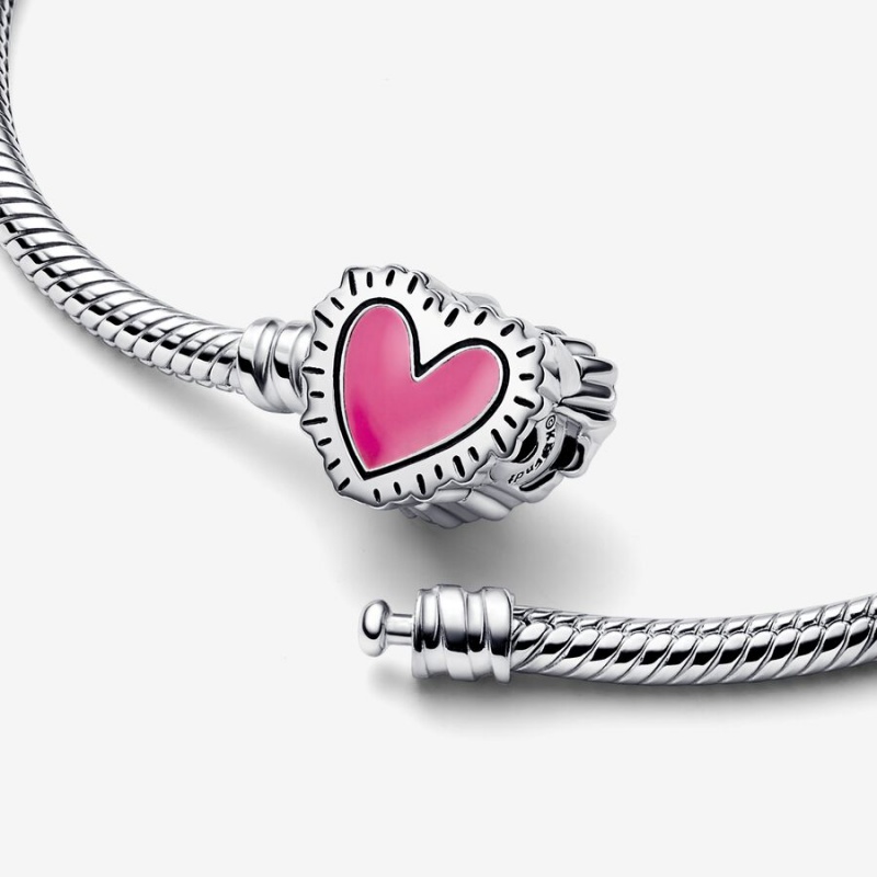 Pandora Keith Haring x Moments Radiant Snake Chain Bracelets Sterling silver | 95834-HFQV