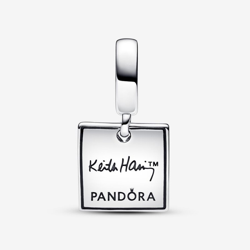 Pandora Keith Haring x Walking Double Dangle Charms Sterling silver | 72840-BURP