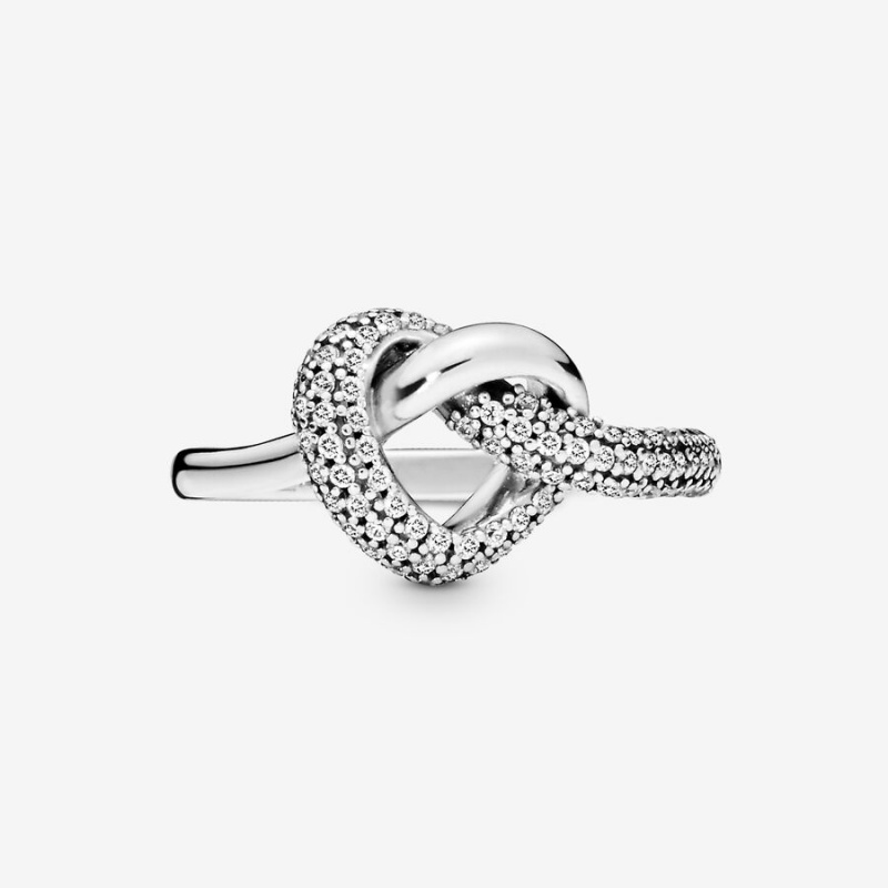 Pandora Knotted Heart & Promise Rings Sterling silver | 96215-PDYQ