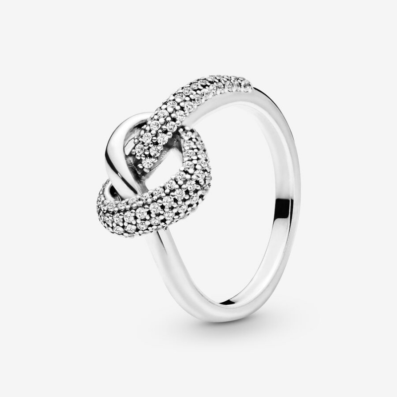 Pandora Knotted Heart & Promise Rings Sterling silver | 96215-PDYQ