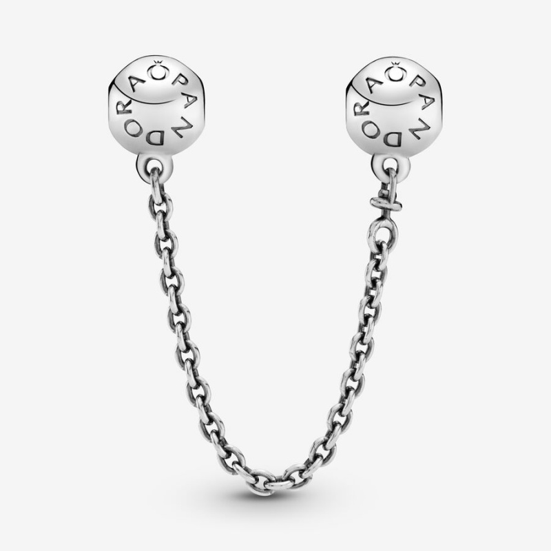 Pandora Logo Safety Chains Sterling silver | 73509-PUBQ