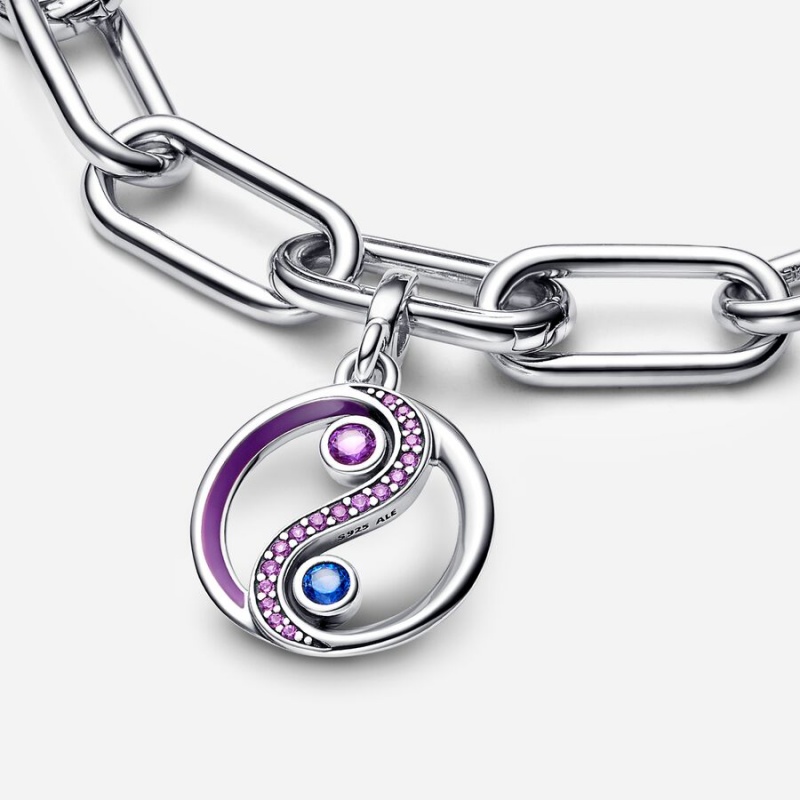Pandora ME Balance Yin & Yang Medallion Pendants Sterling silver | 30185-OSMA