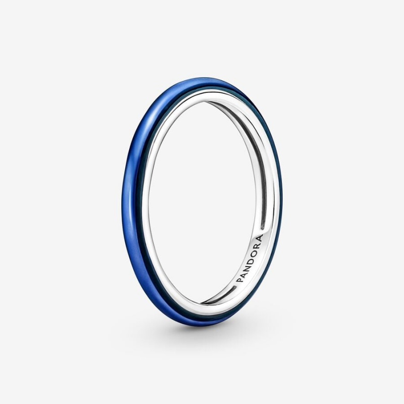 Pandora ME Electric Blue Stackable Rings Sterling silver | 67458-XIFO