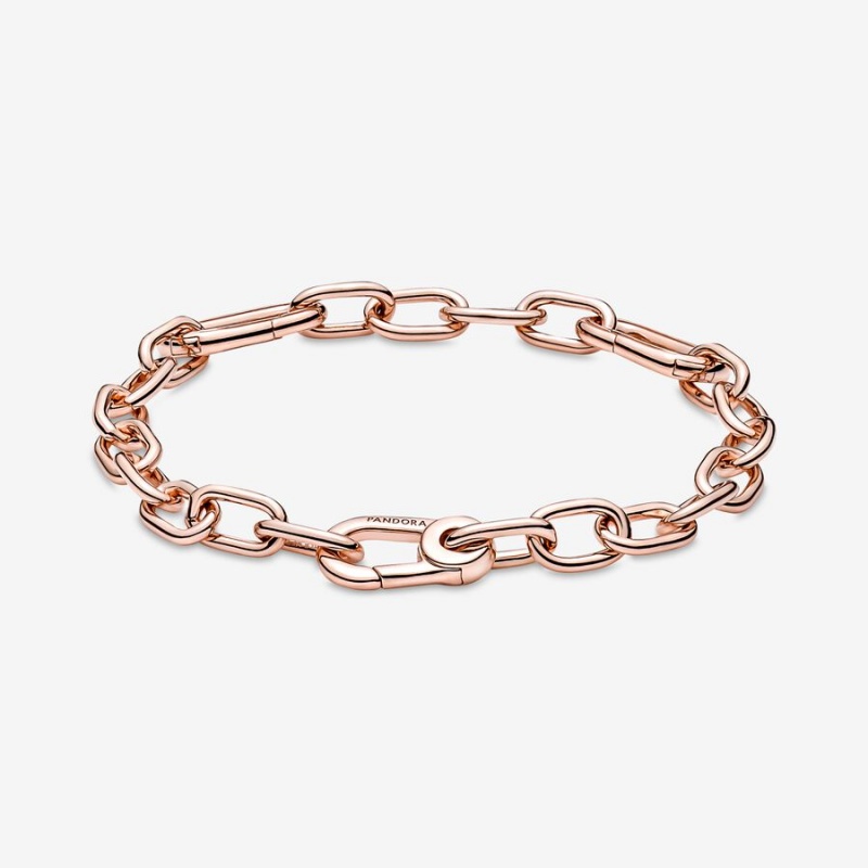 Pandora ME Link Bracelets Rose gold plated | 37021-TAEQ