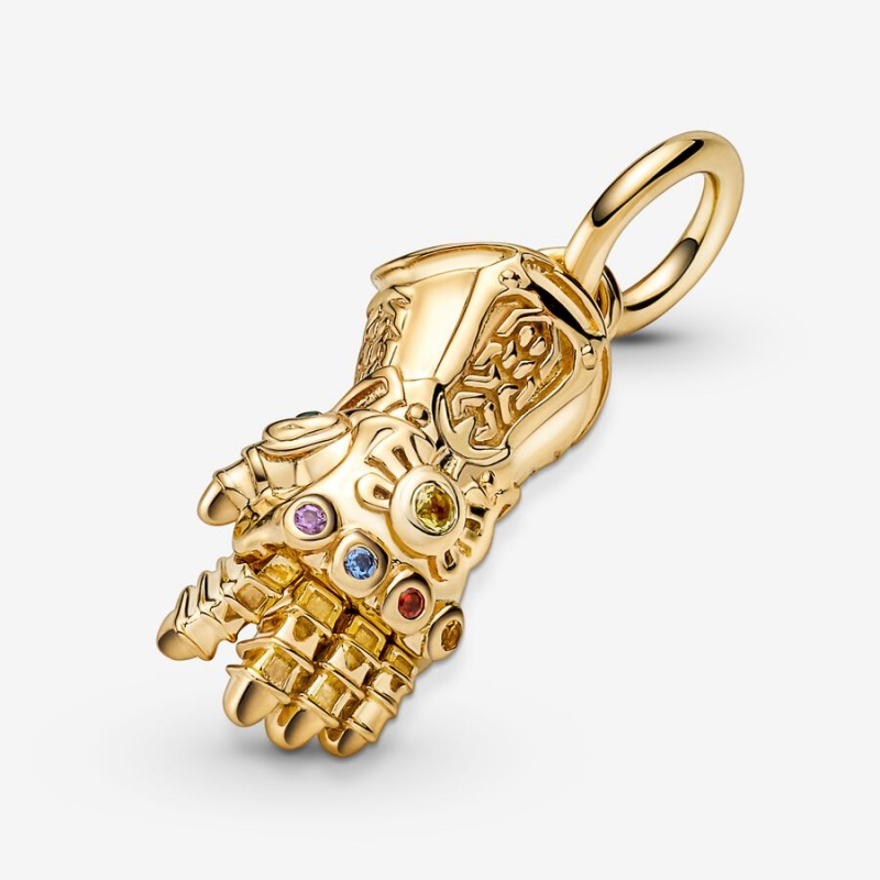 Pandora Marvel The Avengers Infinity Gauntlet Dangle Charms Gold plated | 80419-YZDC