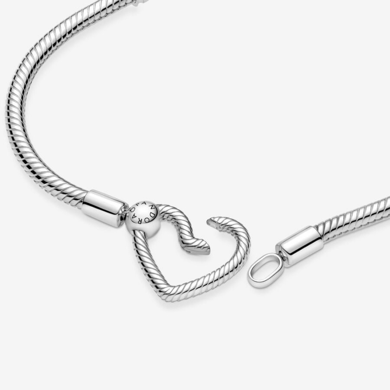 Pandora Moments Closure Snake Charm Bracelets Rose gold plated | 83491-CGIP