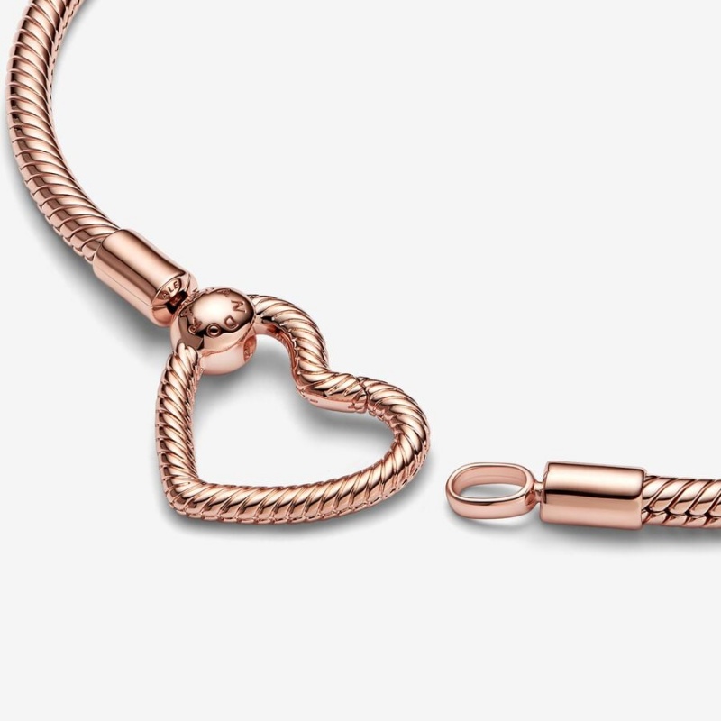 Pandora Moments Closure Snake Charm Bracelets Sterling silver | 16843-KMHJ