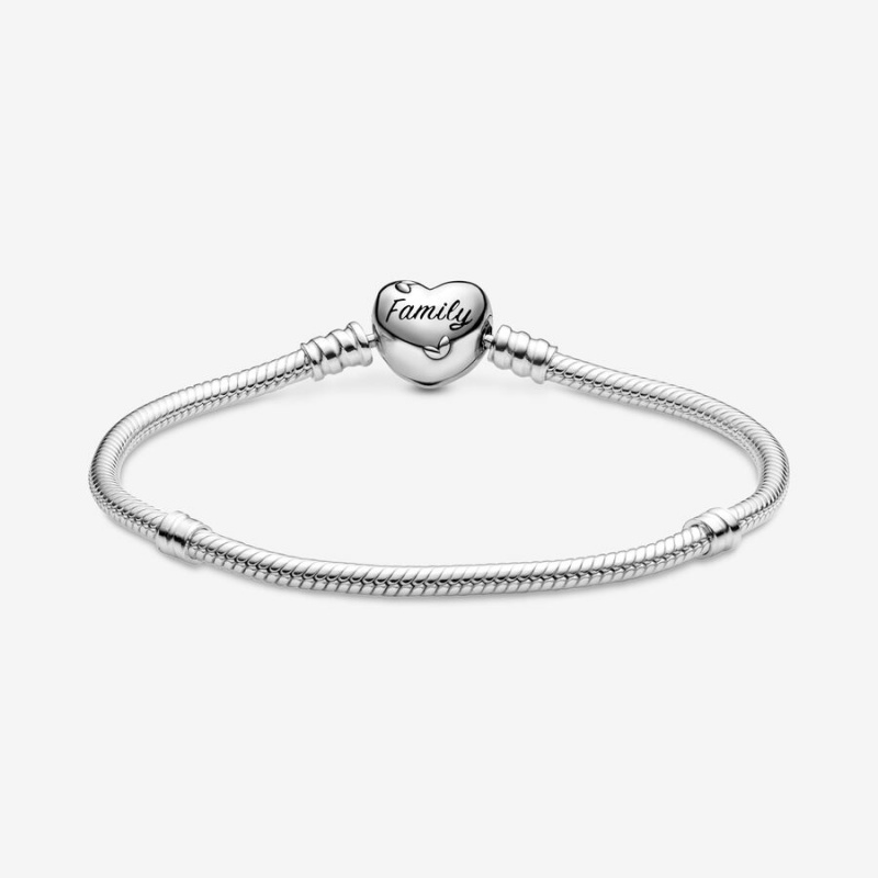 Pandora Moments Family Tree Clasp Snake Charm Holders Sterling silver | 76590-ECUP