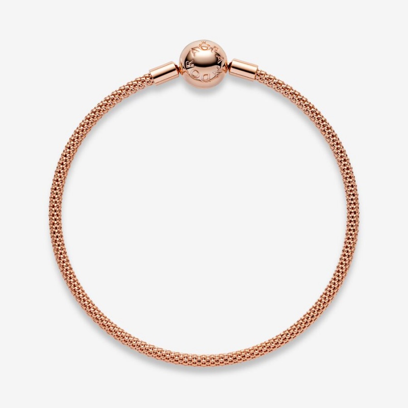 Pandora Moments Mesh Charm Holders Rose gold plated | 41023-XDOH