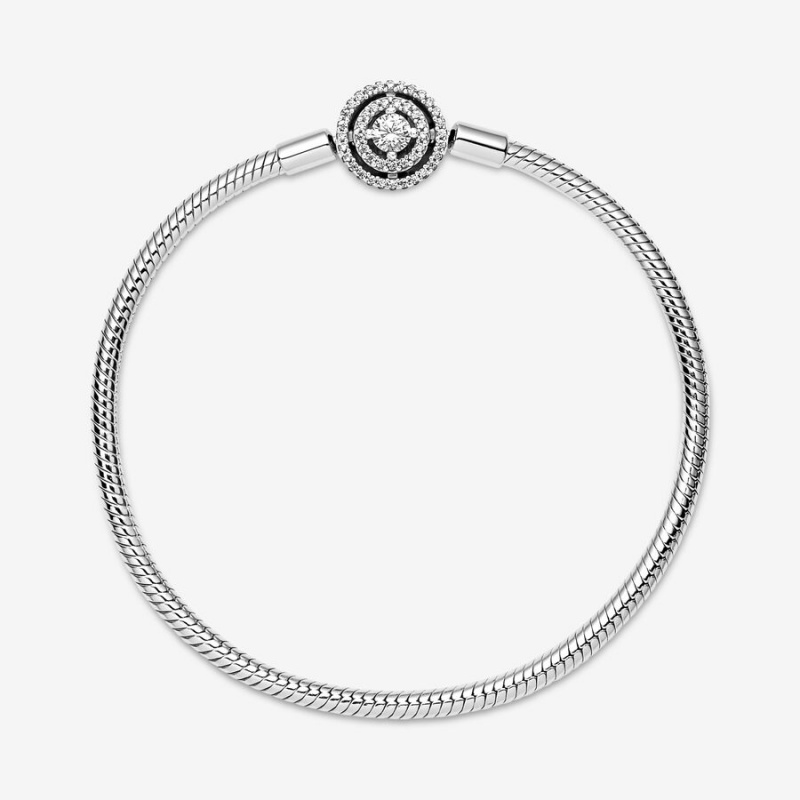 Pandora Moments Snake Charm Bracelets Sterling silver | 54908-SKGE