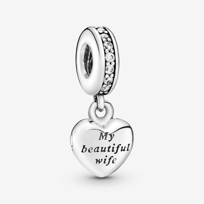 Pandora My Beautiful Wife Dangle Charms Sterling silver | 91328-VGTJ